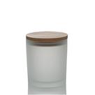 20 Copos de Vidro 60ml com Tampa de Madeira e Vedação para Velas