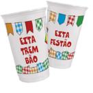 20 copos festa junina descartável eita trem bão 300ml julina - loja do abençoado