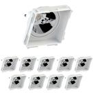 20 Embutido No Frame Ar111 Quadrado Recuado Save Energy