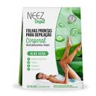20 folhas corporais prontas aloe vera neez depil