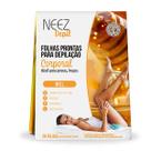 20 folhas corporais prontas mel neez depil