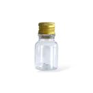 20 Frascos Pet 10ml c/ Tampa Alumínio Dourada Lembrancinhas