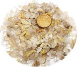 20 g de Cristal Rutilado Rolado no Quartzo Natural Areia 1 a 5 mm Tipo B