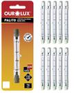 20 Lâmpada Halógena Palito Ourolux 150w 220v Luz Amarela