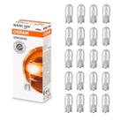 20 Lampadas Caixa Pingão T10 Meia Luz Lanterna Placa Teto 12V 5W Original Osram Halogena Atacado