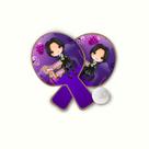 20 Lembrancinha Raquete PingPong Personalizada Wandinha 20 Lembrancinha Raquete PingPong Personalizada Wandinha