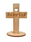 20 Lembrancinhas Cruz Dizeres Jesus Deus - Foi por você - MDF