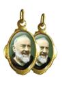 20 Medalha Santo Padre Pio - 1x2 cm