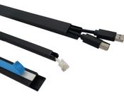 20 Metros Canaleta Preta 20x10mm Protege Cabo Organiza Fio