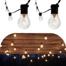 20 Metros Varal De Luzes Festão Natal C/ Lâmpadas Bolinha Led G45 20 Metros Varal De Luzes Festão Natal C/ Lâmpadas Bolinha Led G45