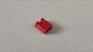 20 Mini Jumpers 1x2 2.54mm Vermelho