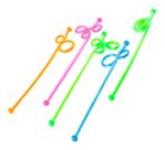 20 Misturador Mexedor Drinks Bebidas Plástico 22cm Colorido