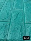 20 Painel Adesivo 3d Alto Relevo Revestimento 70x77cm Azul