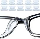 20 Par Plaqueta Adesiva Silicone Armação Óculos Solar Grau Leitura Nariz Peça Acetato Nasal universal parafuso segurar escorrega cola Masculina Femini