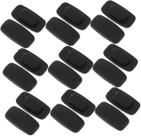20 Par Plaqueta Silicone Armação Óculos Solar Sol Grau Retangular Consertos Preta Branca acessório óptico ótica conserto acessórios atacado lente