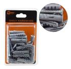 20 Parafusos 20 Buchas 8mm Aba Anel Nylon Parede