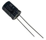20 PÇS CAPACITOR ELETROLITICO 220X35V - 220UF X 35V - 105º