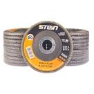 20 Peças disco flap curvo 4.1/2 115mm metais ferrosos Grão 50 Stein