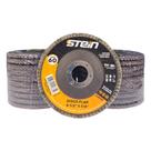 20 Peças disco flap curvo 4.1/2 115mm metais ferrosos Grão 60 Stein