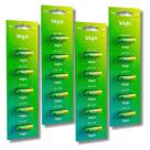20 Pilhas Baterias A23 12V Elgin 4 Blister/Cartela com 5 Unidades Controle Portão Alarme