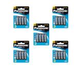 20 Pilhas Panasonic Super Hyper AA Comum Pequena 1.5V 20 Pilhas Panasonic Super Hyper AA Comum Pequena 1.5V