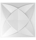 20 Placas 3d Decorativa Branca Revestimento Painel PVC Auto Relevo 50x50 Dakar