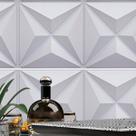 20 Placas PVC 3d Revestimento de Parede Decorativa Estrelar Alto relevo Quarto Sala Cozinha 25cm x 25cm
