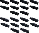 20 Plug Xlr Linha Pesada Tipo Xlr 10 Canon Macho Femea Csr