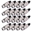 20 Plugs XLR F Cabo Fêmea Santo Angelo 20 Plugs XLR F Cabo Fêmea Santo Angelo