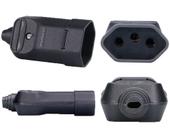 20 Plugue Plug Tomada Fêmea Preta 3 Pinos 2p+t 20a Forte Reforçado Margirius 20 Plugue Plug Tomada Fêmea Preta 3 Pinos 2p+t 20a Forte Reforçado Margirius