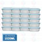 20 Potes Canelado Forno Airfryer Microondas Freezer 1520ml