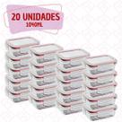 20 Potes Canelado Tampa Forte Hermetico 1040ml Forno/Airfryer 20 Potes Canelado Tampa Forte Hermetico 1040ml Forno/Airfryer