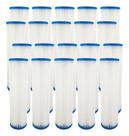 20 Refis Filtro Plissado Lavável 10 Polegadas X 2 1/2 Branco