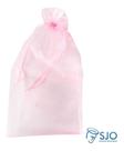 20 Saquinhos De Organza Rosa para Chinelo 20 X 35 cm