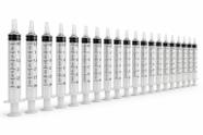 20 Seringa 3mL Luer Slip Sem Agulha - VITALGOLD