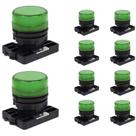 20 Sinaleiro LED Steck Luminoso Verde 12V - 380V SLLSL2