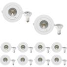 20 Spot Emb Face Plana PAR20 + 1 Lâmpada LED 6W 2700K E27
