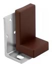 20 Suporte Capa Marrom Cantoneira C/ Parafuso + Bucha 20 Suporte Capa Marrom Cantoneira C/ Parafuso + Bucha