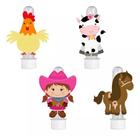 20 Tubetes 3d Personalizado Lembrancinha Fazendinha Menina