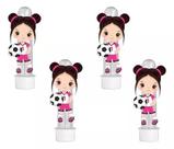 20 Tubetes 3d Personalizado Lembrancinha Futebol Rosa