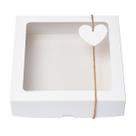 20 un Caixa de Presente Branca Cosmeticos visor 20x20x6 20 un Caixa de Presente Branca Cosmeticos visor 20x20x6
