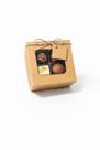 20 uni Caixa De Doce Brigadeiro Com Visor 8x8x4 Kraft