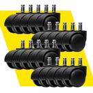 20 Unidade Roda Rodinha Rodízio de Nylon Beltools Reposição Cadeira Escritório Giratória Cadeira Gamer Anti Risco Anti-ruído Resistente