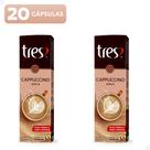 20 unidades Cápsulas Café Cappuccino Avelã Cremoso 3 Três Corações adocicado e sofisticado