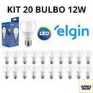 20 unidades lâmpadas led bulbo 12w 6500k elgin