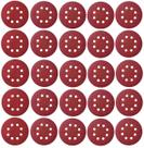 20 X Lixas Disco Grão 7 Polegadas 180mm 8 Furos Lixadeira Politriz KaQi 20 X Lixas Disco Grão 7 Polegadas 180mm 8 Furos Lixadeira Politriz KaQi