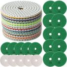 20 X Lixas Discos Grão Liso 4 Pol. 100mm Diamantada Granito Mármore KaQi