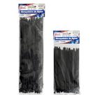 200 Abraçadeiras Fita Lacre Nylon 150mm e 250mm Cinta Plástica Hellerman Preta
