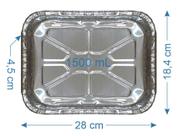 200 Bandeja De Alumínio Marmitex 1500ml com Tampa