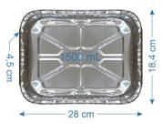 200 Bandeja De Alumínio Marmitex 1500ml com Tampa 200 Bandeja De Alumínio Marmitex 1500ml com Tampa